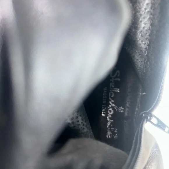 Stelle Monelle Black Leather Ankle Boots with Buckle Women’s Size EU 36 - Picture 9 of 12